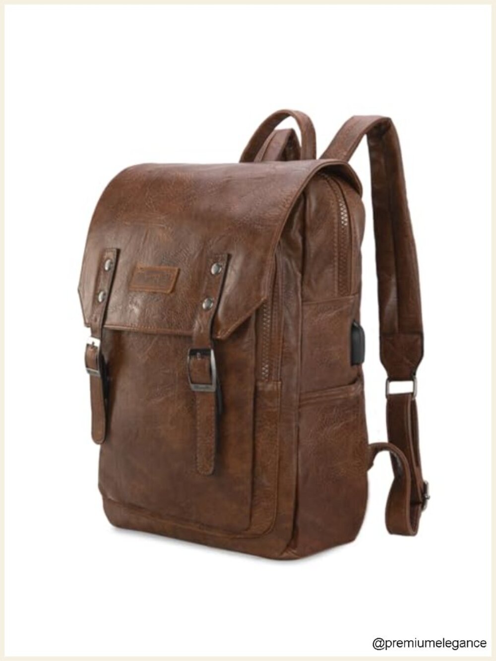 Laptop Backpack with USB Charging Port, Vintage Travel Work College Bookbag